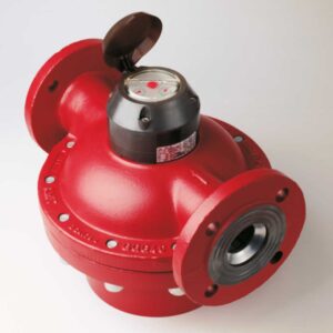 Rotary piston oil meter