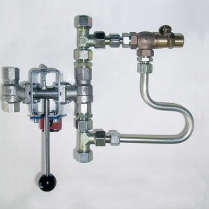 Accessories for burner supply - double ball valve combination