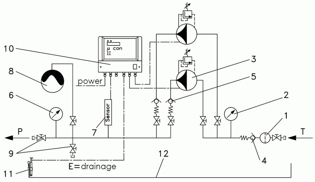 hp double pressure accumulator units series dsk 2.16 diagram